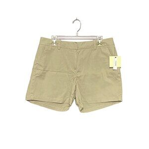 Sandro Beige Khaki Shorts 4 Pockets 100% Cotton Women’s Size 12 NWT
